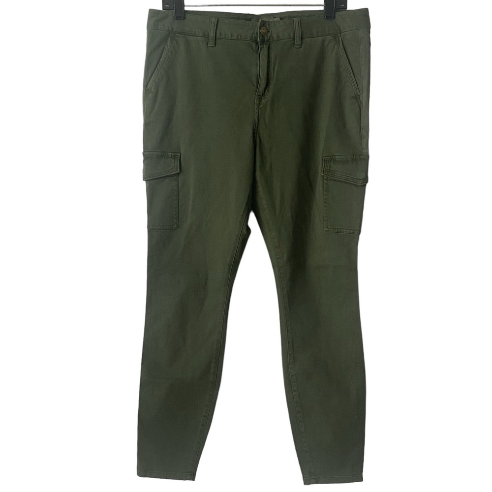 Vineyard Vines Pants Womens Size 10 Garment Dyed Cypress Green Skinny Utility